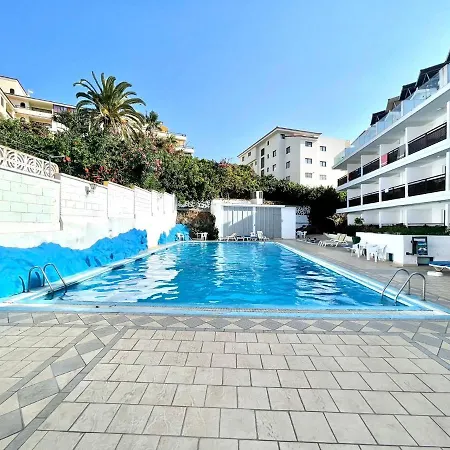 Daire Coqueto Estudio Con Ac, Wifi, Piscina Y Bonita Vista En Tenerife *